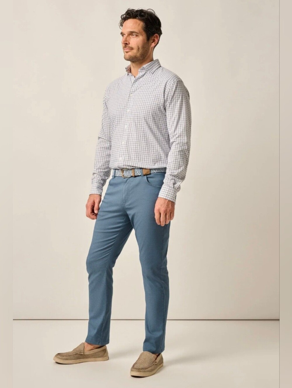 Johnnie-o Blue Lightweight Stretch 5 Pocket Pants 34x32